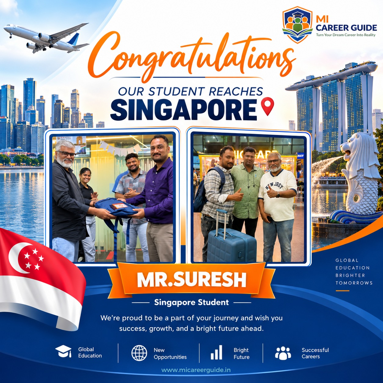 Mr. Suresh - Singapore Student Visa